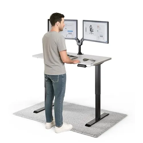 DESKSPACE Schreibtisch Pro – Elektrisch höhenverstellbar mit Memoryfunktion - Ergonomischer Schreibtisch mit stabiler Konstruktion, verstellbar von 71–121 cm, ideal für Zuhause oder Büro. Inkl. USB-Anschluss und 100 Tage Testphase.