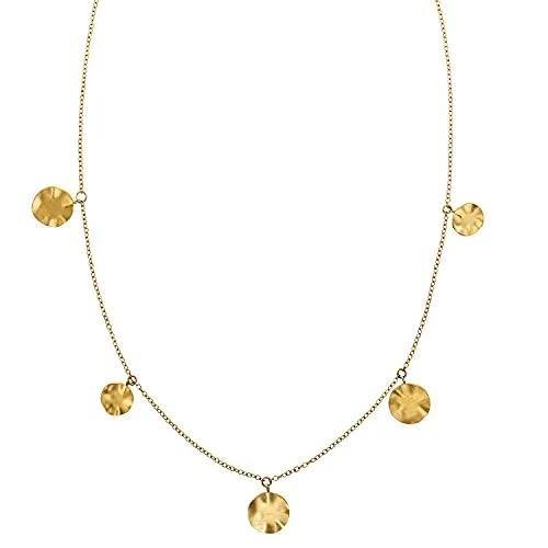 NOELANI Damen Kette mit Anhänger – Gold Edelstahl Halsschmuck - Ketten für Damen, 40+5 cm, hochwertiger Edelstahl 316L, kommt in einer eleganten Schmuck Geschenk Box – perfekt für besondere Anlässe!