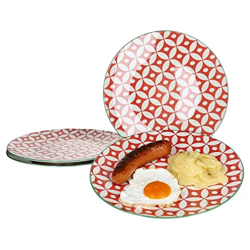 Ritzenhoff & Breker Speiseteller 4er Set Makina rot 26,5cm in rot von Ritzenhoff & Breker