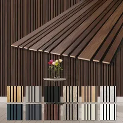 HEXIM Akustikpaneele Mila 2 Stück 278x60cm in braun von HEXIM