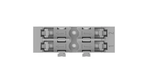 WAGO 221-2522 Adapter montażowy 2 torowy do złączek przelotowych z 4066966119930