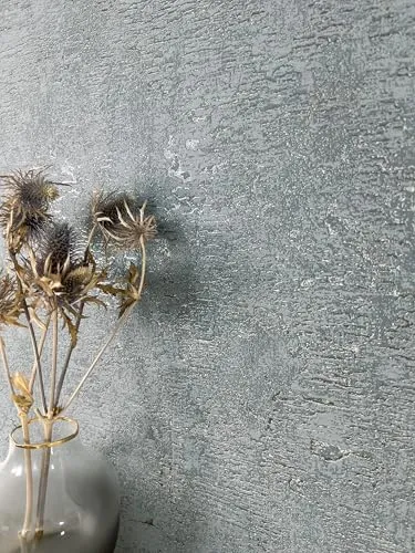 Newroom Tapete Anthrazit Vliestapete Unifarbe - Universal Modern Dunkelgrau Metallic Struktur Glanz Einfarbig Uni Glanztapete inkl. Tapezier-Ratgeber