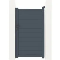 Produktbild Casanoov Gartentür Eiger 100x180cm Grau aus Aluminium