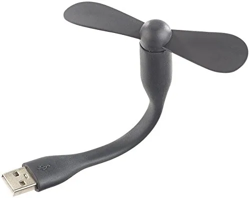 Callstel Gadget: Flexibler USB-Ventilator für PC, Notebook, Laptop, Powerbank UVM. (USB Ventilator flexibel, Schwanenhals, Tischventilator)