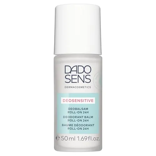 DADO SENS DEOSENSITIVE Deobalsam Roll-On 24h 50ml, Für Empfindliche Haut | Mildes Deo, Schützt Vor Geruchsbildung, Ohne Aluminiumsalze, Spendet Feuchtigkeit & Beruhigt, Für Gereizte & Epilierte Haut