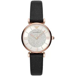 Emporio Armani Damen Uhr AR11387 – Elegantes Design - Armbanduhren für Damen mit 32mm Edelstahlgehäuse in Rose Gold, Saphirglas und wasserdicht bis 30m – perfekt für jeden Anlass.