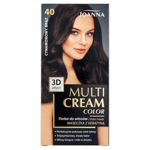 Produktbild Multi Cream Color farba do włosów 40 Cynamonowy Brąz Joanna 5901018013295