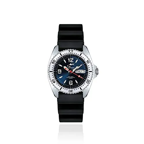 Chris Benz CHRIS BENZ ONE MEDIUM CBM-B-KB-SI Herrenarmbanduhr - Armbanduhren: Robuste Taucheruhr aus Marine-Edelstahl mit 20 ATM Wasserdichtigkeit und kratzfestem Saphirglas, ideal für Abenteuer und Wassersport.