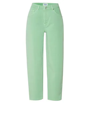 TONI Bequeme Jeans Liv Barrel 7/8 in Grün (Größe 38)