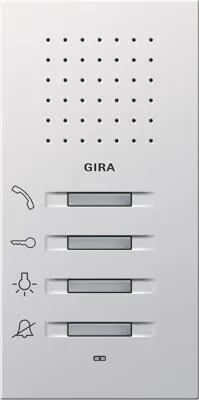 Gira 1250112 Wohnungsstation AP Flächenschalter - Haus-Alarmanlagen mit komplett vormontierter Wohnungsstation für schnelle Montage, individuelle Ruftonmelodien und Freisprechfunktion – ideal für moderne Türkommunikation.