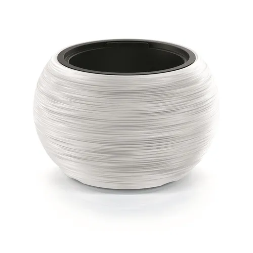 Prosperplast Furu Bowl Blumentopf Ø435mm, UV-beständig, Weiß - Moderner Blumentopf von Prosperplast mit 11 L Kapazität, ideal für Innen- und Außenbereich. UV-beständig und leicht zu reinigen – perfekt für jede Pflanze!