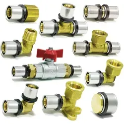 Pipetec - Pressfitting Winkel Übergang 26x3 Mm 3/4 Zoll Ag Th Kontur