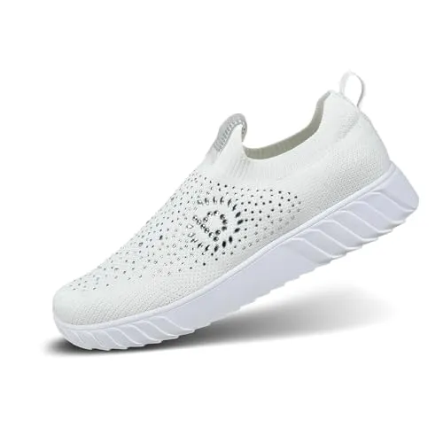 bugatti Damen-Slip-On-Mesh-Slipper in weiß von Bugatti