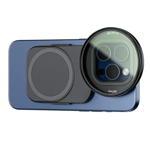 JJC 67mm Magnetischer Handy Filter Halterung Adapter für iPhone 17 14 15 16, 14 15 16 Pro, 14 15 16 Plus, 14 15 16 Pro Max, Magnetisch Filter Clip