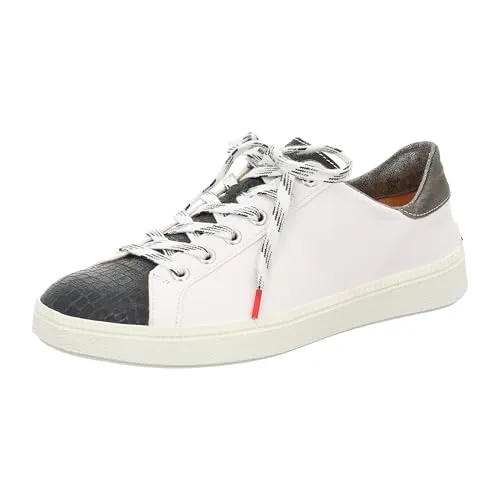 Think Damen TURNA Sneaker, Vulcano/Kombi 2000, 38 EU Schmal - Damen-Sneaker mit chromfrei gegerbtem Oberleder, herausnehmbarer Ledereinlegesohle und FSC-zertifizierter Naturlatexsohle – langlebig und nachhaltig.