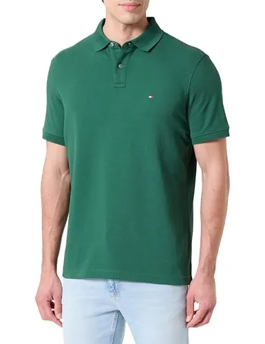 Tommy Hilfiger Herren 1985 Regular Polo Mw0mw17770 S/S Poloshirt, Street Green, L - Stylisches Poloshirt von Tommy Hilfiger in Street Green. Aus hochwertiger Baumwolle gefertigt, ideal für lässige Anlässe und bietet hohen Tragekomfort.