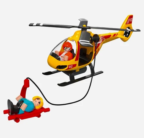 Playtive ® Einsatzfahrzeug Hubschrauber mit Licht + Sound 20,5x5,4x8,5cm OVP!