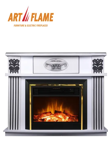 ART FLAME Elektrischer Kamin Roma & Richi, 1950 W in weiß von ART FLAME