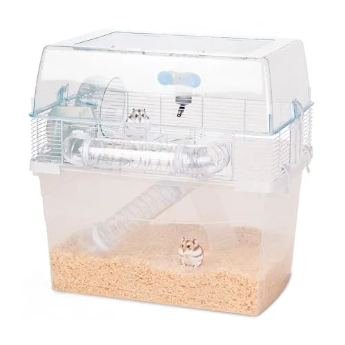 Ferplast Hamsterkäfig, DUNA SPACE Nagerkäfig, Kleintierkäfig, Hamsterzubehör inklusive, 58 x 47,5 x h 55 cm.