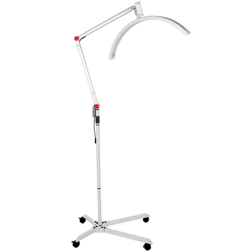 LED Halbmondlampe Beauty Light - Duale Farbtemperatur - Studioleuchten mit 4 Rädern, flexibel einsetzbar und ideal für professionelle Make-up-Anwendungen.