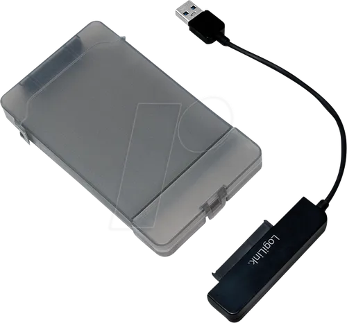 LOGILINK AU0037 - Externes 2.5'' SATA HDD/SSD Gehäuse, USB 3.0, Adapter