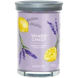 Yankee Candle Signature Tumbler Lemon Lavender 567 g - Duftkerzen mit frischem Zitronen-Lavendel-Duft, ideal zur Schaffung einer entspannenden Atmosphäre in Ihrem Zuhause.