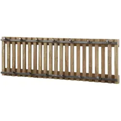 Garderobe Tamil aus massivem Mangoholz, modernes Latten-Design, 13 Haken