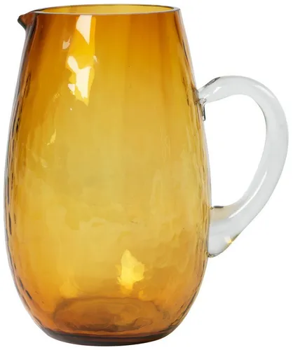 Broste Copenhagen Wasserkrug HAMMERED Krug amber 2 l, Hammered Kanne