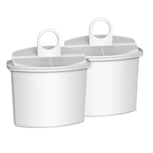 AllSpares Wasserfilter (2x) für Kaffeemaschinen geeignet für Braun PureAqua BRSC006 / KWF2