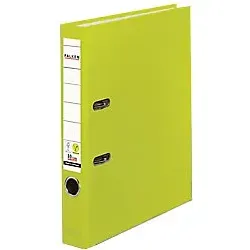 Falken Ordner 23001080, PP, A4, 5cm, Kunststoffordner, neon grün