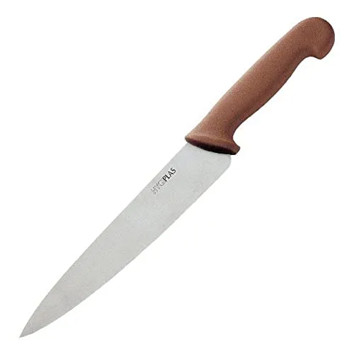 Hygiplas Kochmesser 21,8 cm/8,5 Zoll, Braun, Gewicht: 150 g, Braun für Gemüse, C842