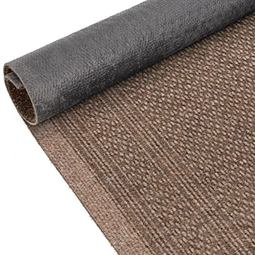 ANRO Schmutzfangmatte Flur Läufer Schmutzfangläufer Fußmatte Teppichläufer Flurteppich Türmatte Meterware Dunkelbeige 450x80cm