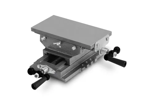 EBERTH Kreuztisch Schraubstock 120 x 230 mm - Schraubstöcke für präzise Bohr- und Fräsarbeiten, ideal für Werkstätten und Heimwerker. Robuste Gusseisen- und Stahlkonstruktion für hohe Stabilität.