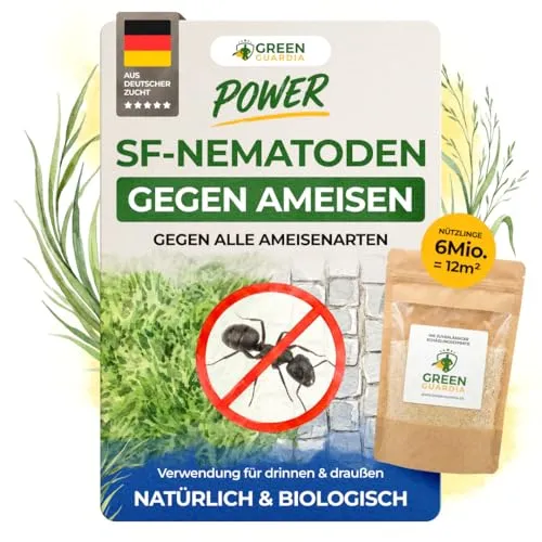 GREEN GUARDIA Super SF-Nematoden gegen Ameisen – 6 Mio. für 12m²