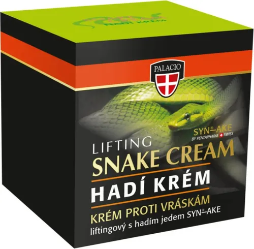 PALACIO SNAKE Anti-Falten-Creme mit Schlangengift, 50 ml - Gesichtscreme mit SYN-AKE für effektive Faltenreduktion und Hautglättung. Ideal für alle Hauttypen, schützt sie vor freien Radikalen und sorgt für ein jugendliches Hautbild.