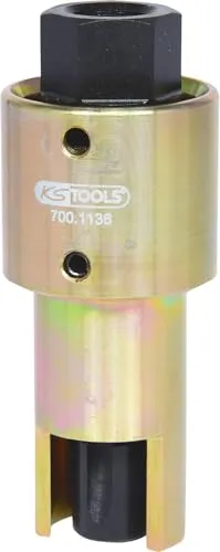 KS Tools 700.1135 Abzieher-Satz für Gleitschienenbolzen, 5-tlg. - Hochwertiger Abzieher-Satz für Gleitschienenbolzen, bietet starke Verbindung durch Schwalbenschwanzdesign und besteht aus legiertem Stahl für optimale Festigkeit und Langlebigkeit.