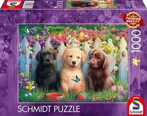 Schmidt Spiele Puzzle Süße Welpenszene 1000 Teile