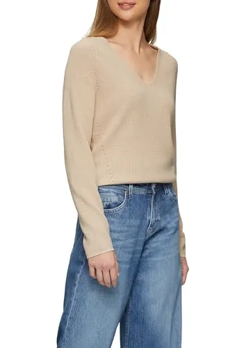 s.Oliver Pullover mit V-Ausschnitt - Lange Raglanärmel, Regular Fit – ideal für lässige Anlässe. Der bequeme Schnitt sorgt für hohen Tragekomfort.