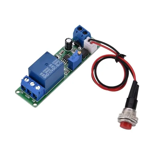 DC 12V Timer-Schalter-Modul Einstellbare Timer-Verzögerung Ausschalten des Moduls Timer-Relais ON Off-Schalter 30VDC/250VAC Zeitrelais Zeitschalter 1~10Sec für Timer-Betriebsgeräte Roboter usw.