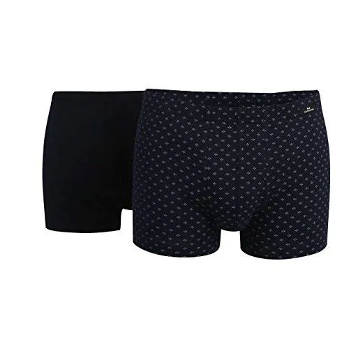 Götzburg Herren Unterhosen Basic Boxershorts 2er Pack aus Baumwolle 9