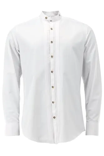 OS Trachten Herren Trachtenhemd extra lang - Herrenhemden, Slim Fit mit Stehkragen und extra langen Ärmeln für perfekten Tragekomfort und stilvolles Auftreten.