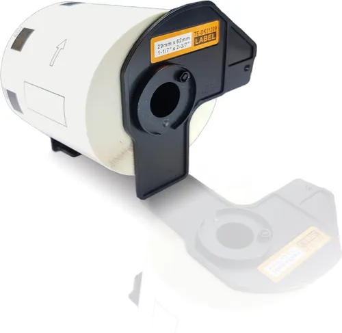 Print-Klex Kompatible Etiketten-Rolle kompatibel mit Brother P-Touch DK-11218 P-Touch QL560VP P-Touch QL560YX P-Touch QL570 P-Touch QL580 P-Touch QL580N DK11218 24mm Ø 24 mm Durchmesser Office Eco Serie