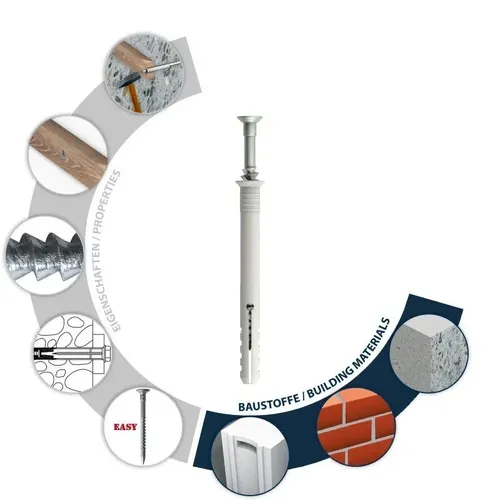 TOX Nageldübel Attack 8/60 50 Stk. 017102221 Neu OVP