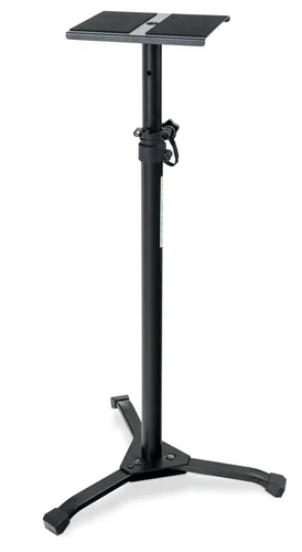 Pronomic SLS-20 Studio Monitor Stativ - Faltbar & Höhenverstellbar - Studio-Monitor-Ständer, höhenverstellbar von 75 cm bis 130 cm, mit klappbaren Füßen und Moosgummistreifen für sicheren Halt der Lautsprecher.