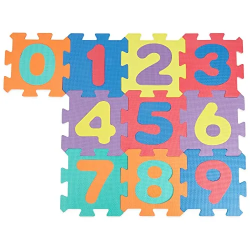 Bieco Puzzlematte, 20 tlg. | Spielmatte Baby | XXL Puzzle Kinder | Krabbeldecke Baby Spielmatte Kinder| Turnmatte Kinder | Kinder Teppiche | Krabbelmatte Baby | Buchstaben Lernen | Spielteppich jungen