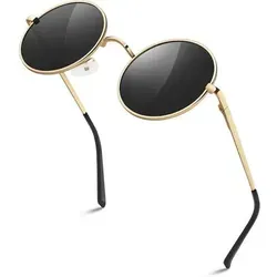 Sonnenbrille Herren Retro 70er mit UV-Schutz - Stylische Sonnenbrille im Retro-Look der 70er Jahre. Polarisiert für klare Sicht und reduziert Blendung. Ideal für zierliche Gesichtsformen, mit 100% UV-Schutz für den täglichen Einsatz.