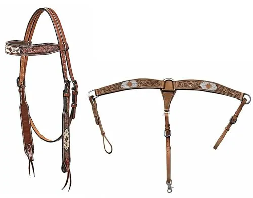Western Imports Horseman`s Tack Set Trense und Vorderzeug in braun von Western Imports