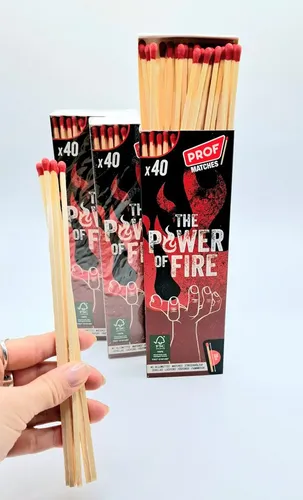 meytrade Grillanzünder XXL Kaminhölzer, Streichhölzer, 20cm extra lange Zündhölzer 120 Stück, (120-St), für Ofen, Kerzen, Camping, Grill, outdoor Aktivitäten und Kaminofen