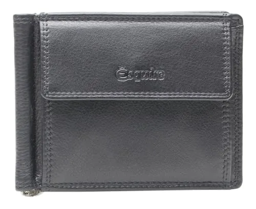 Esquire Geldscheinklammer Duo - Elegante Geldklammer für Minimalisten, mit 8 Fächern für Karten und einem praktischen Münzfach. Ideal für stilvolle Organisation und einfachen Zugriff auf Geldscheine.