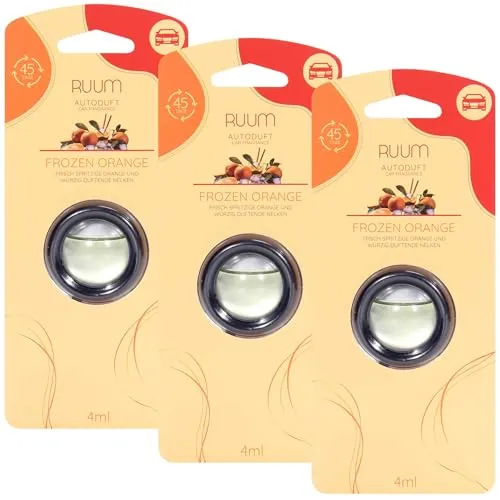 RUUM Auto Lufterfrischer Frozen Orange (3er Pack) je 4ml